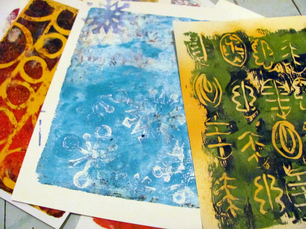 How to Make Gel Plate Prints for Art Journaling