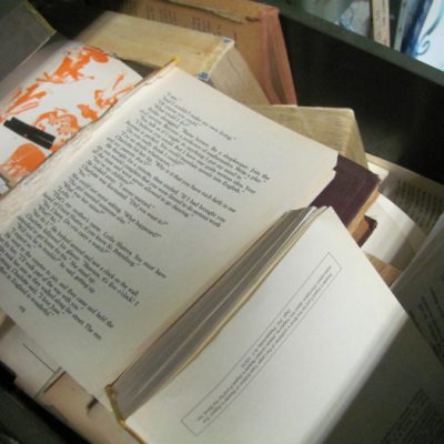 One file drawer is full of book “guts” just waiting to be created with!
