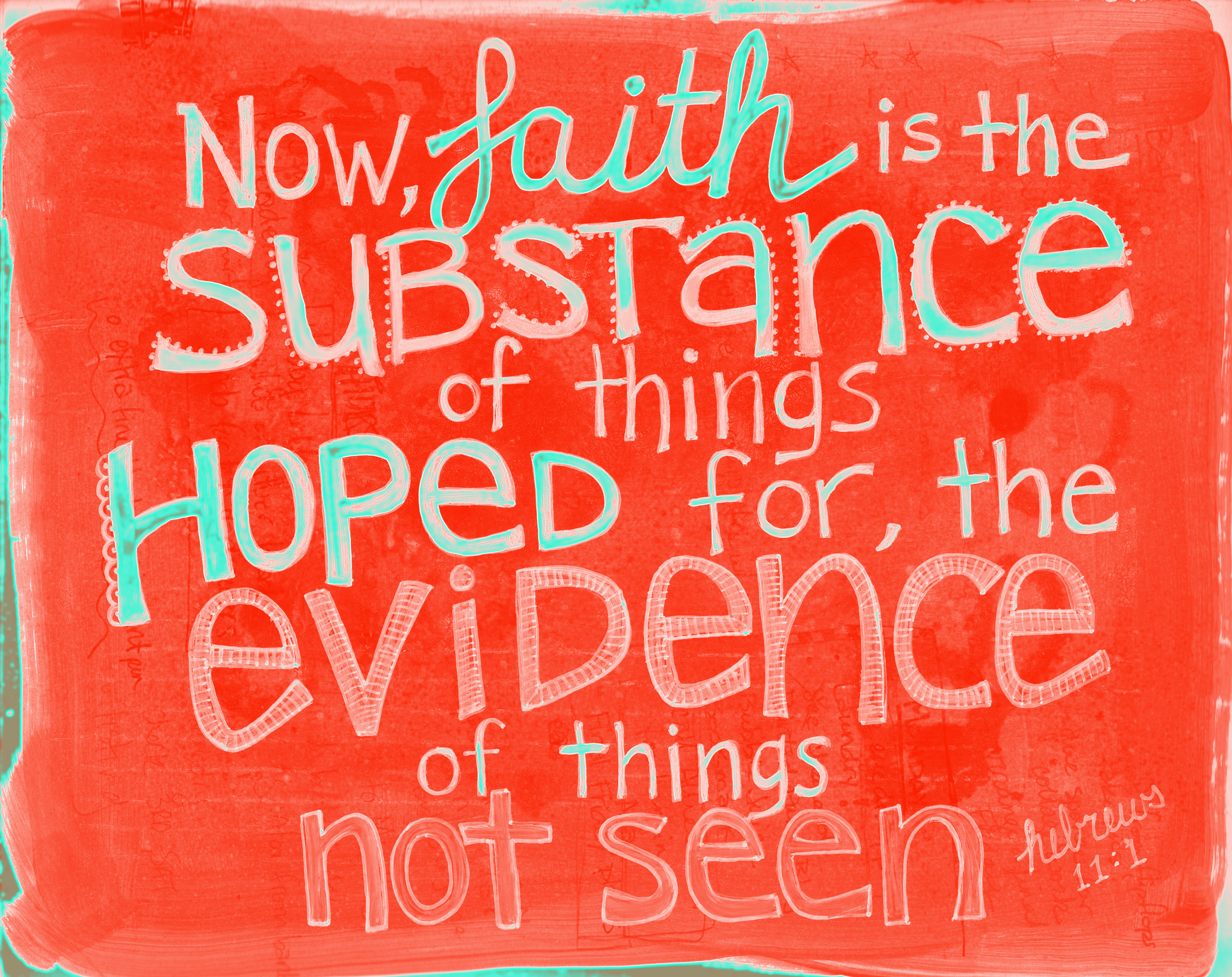 Hope the things. The substance of language.