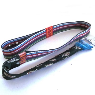 Dog leash made from repurposed materials.  As featured in GreenCraft Magazine