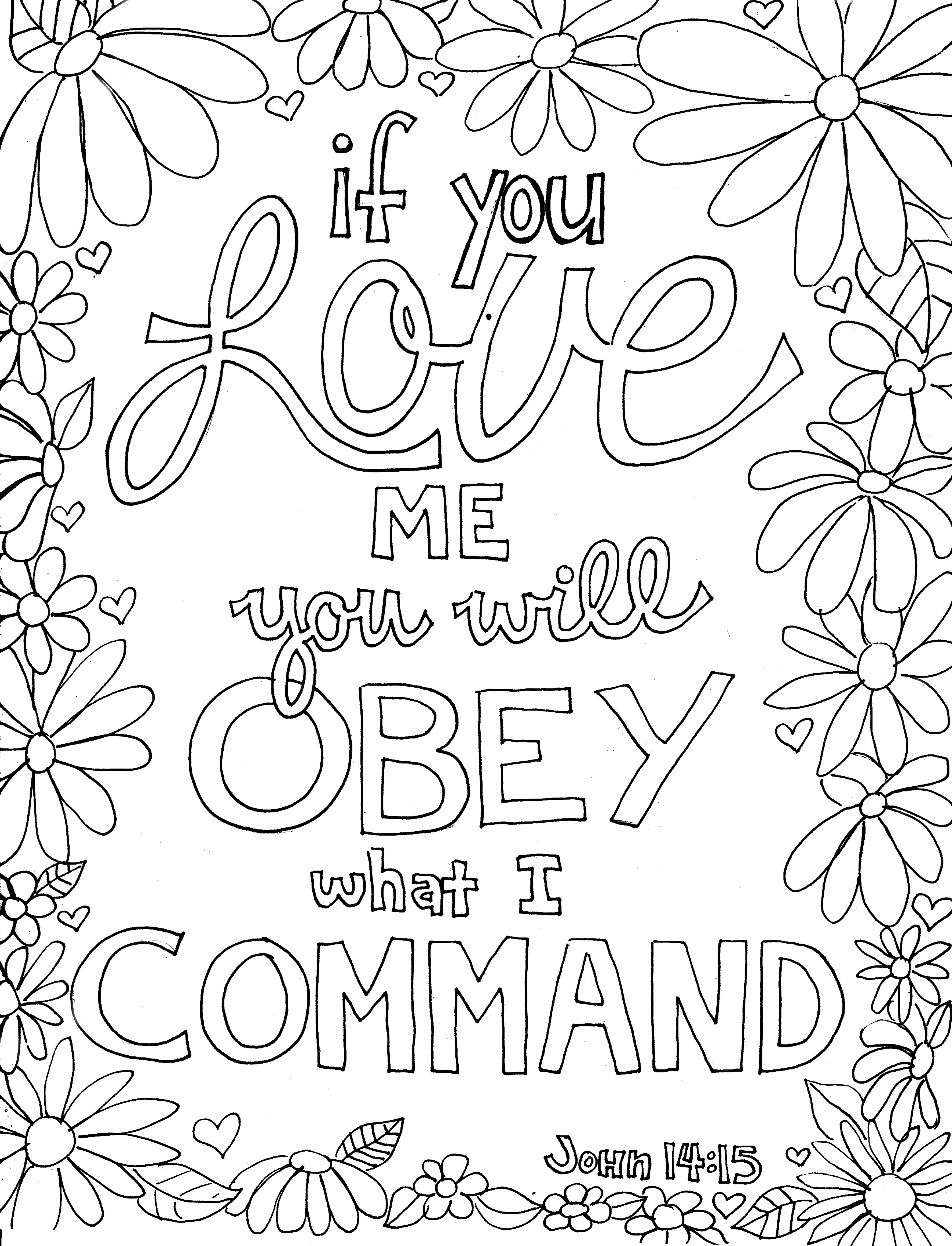 If You Love Me…. Scripture Doodle – From Victory Road