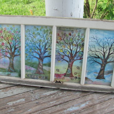 Four Seasons in a Window Pane
