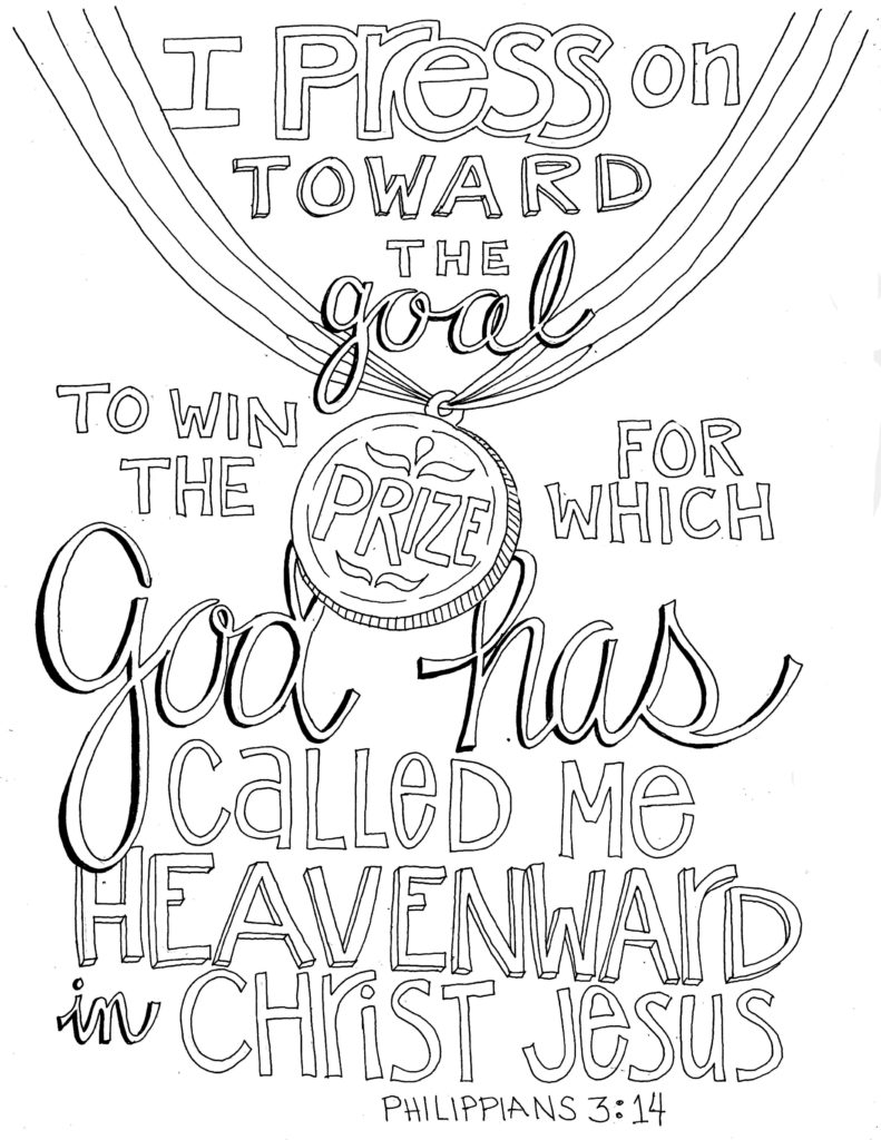 Press on Toward the Goal Coloring Page – From Victory Road