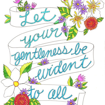 Let Your Gentleness be Evident to All Free Coloring Page
