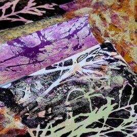AUGUST 16 – GEL PLATE/ALTERED BOOK